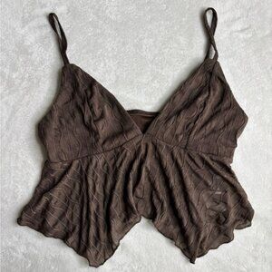 SHEIN Chocolate Brown Sleeveless Top